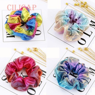 Dây Buộc Tóc Co Giãn Đính Kim Tuyến Thời Trang Cho Nữ