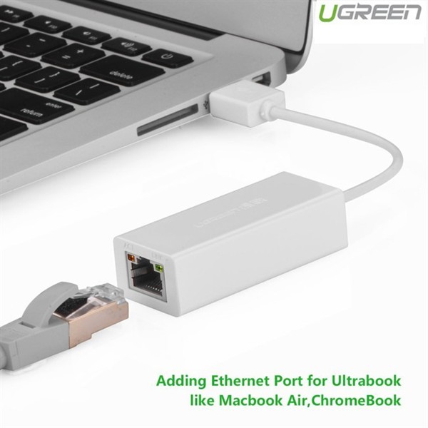 Bộ chuyển đổi USB 3.0 ra LAN Ugreen 20255 tốc độ 10/100/1000Mbps