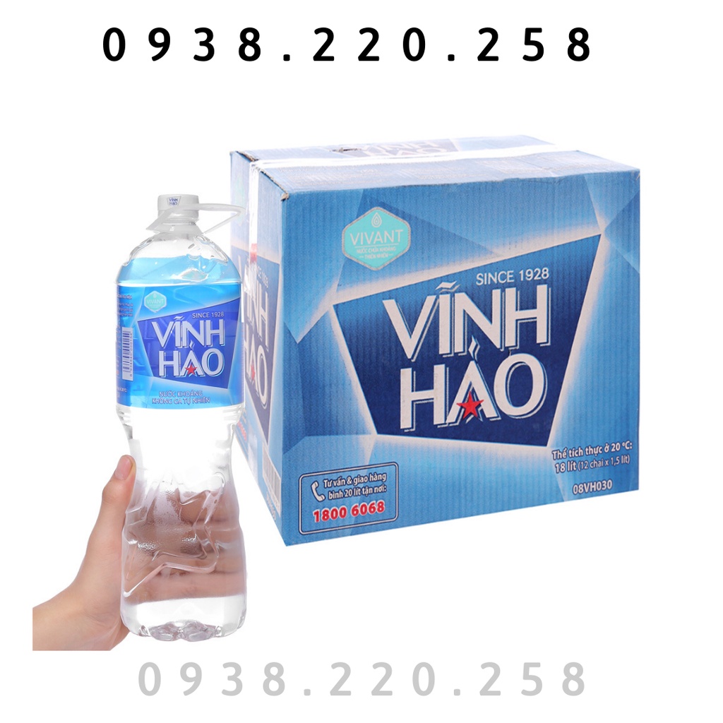 Thùng Nước Khoáng Vĩnh Hảo 1.5l