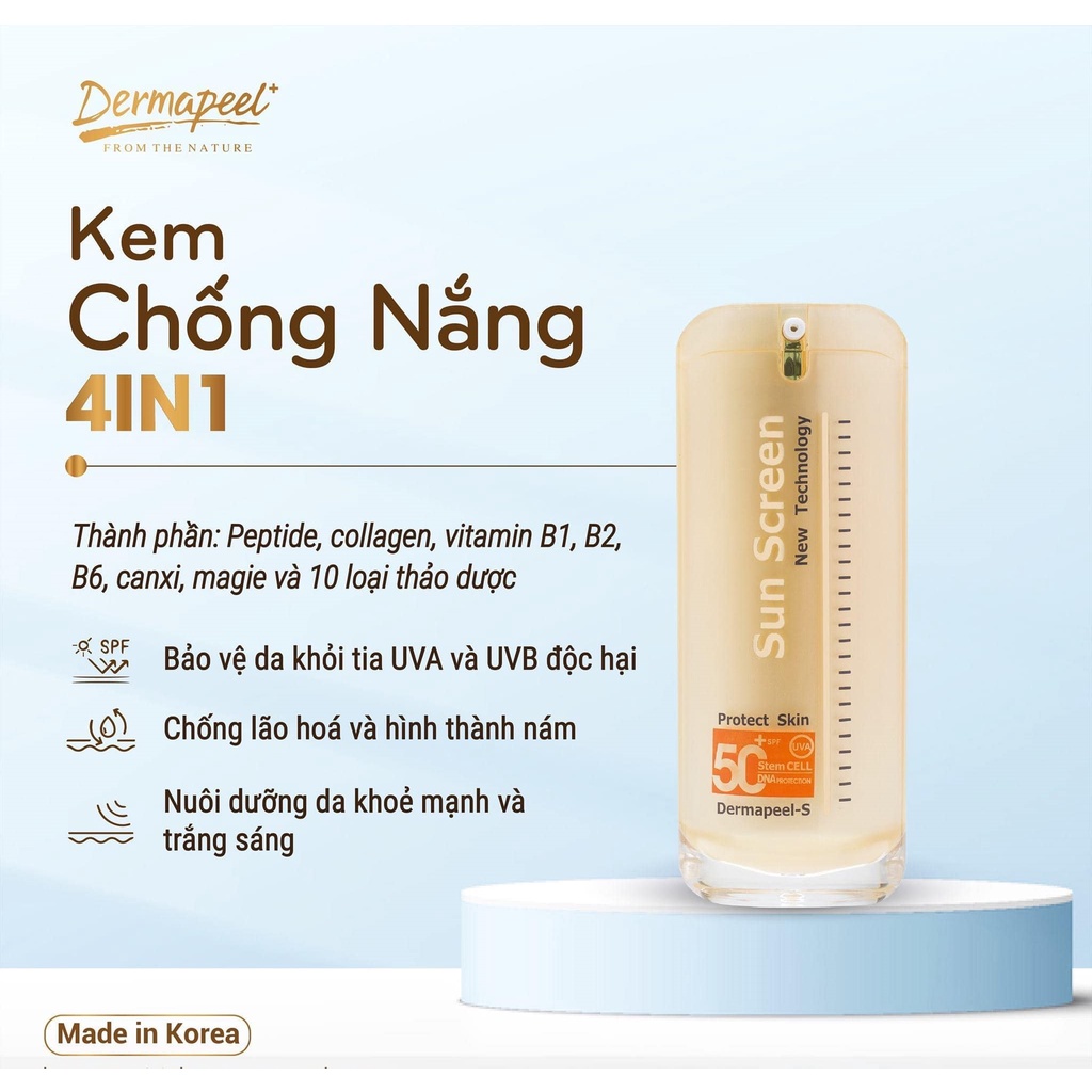 Combo DƯỠNG TRẮNG - NGĂN NGỪA LÃO HÓA - CHĂM SÓC DA SAU LĂN KIM - PHI KIM - PEEL DA DERMAPEEL Chính Hãng