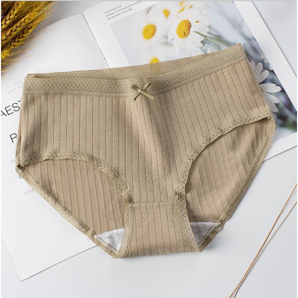 Quần chip lót nữ kháng khuẩn cotton gân nơ thun lạnh dễ thương sexy gợi cảm rẻ đẹp YLY03