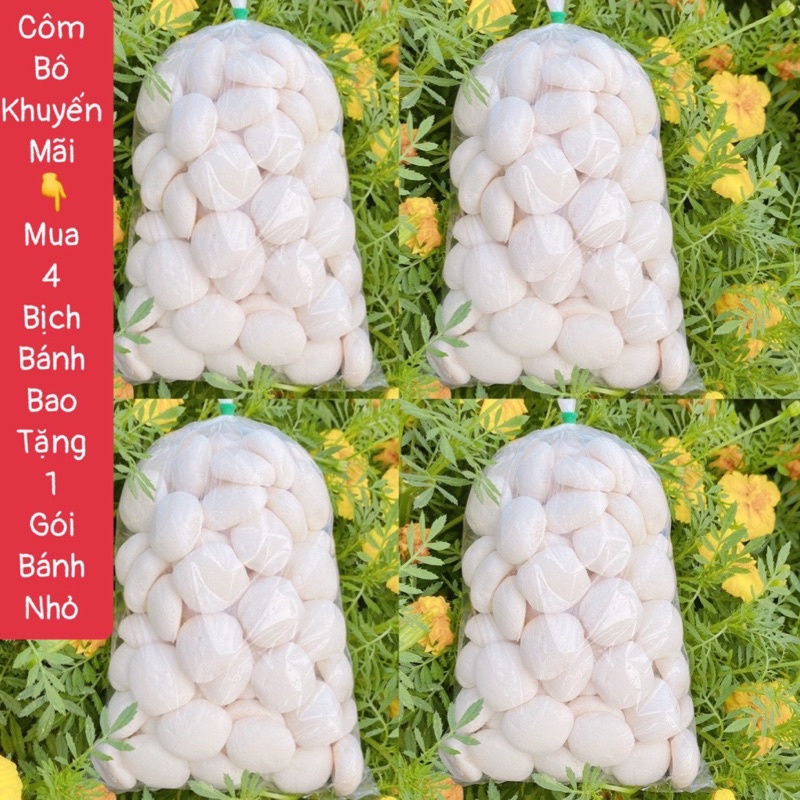 Combo KM 4 bịch bánh bao kèm quà tặng