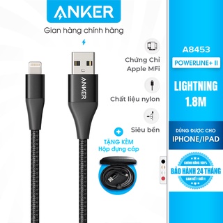 Cáp sạc anker powerline+ ii lightning dài 1.8m - a8453