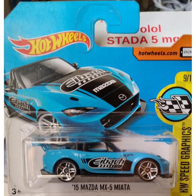 Xe mô hình Hotwheels 2015 Mazda Mx-5 Miata
