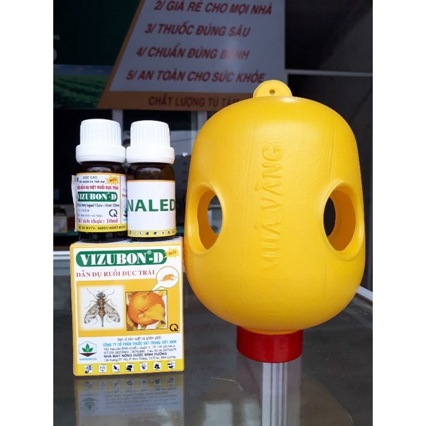 Thuốc bẫy ruồi vàng VIZUBON-D (hộp gồm 2 lọ)