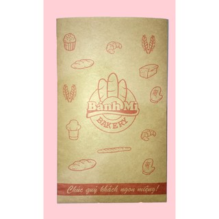 100 Túi giấy đựng bánh mì