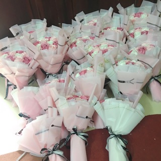 Combo hoa bó hồng sáp