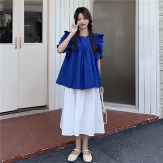 Áo sơ mi tay ngắn dáng babydoll xinh yêu n42-922