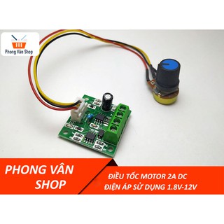 Điều tốc motor 2a DC 1.8v đến 12v - có chiết áp điều chỉnh tốc độ