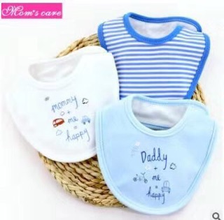 Set 3 yếm tròn momcare cho bé