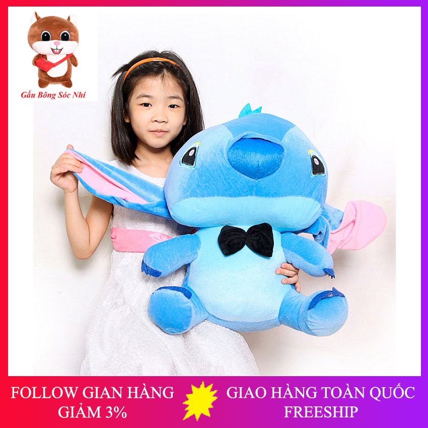 Gấu Bông Stitch Ngộ Nghĩnh Cao Cấp  FREESHIP  Gấu Bông Sóc Nhí