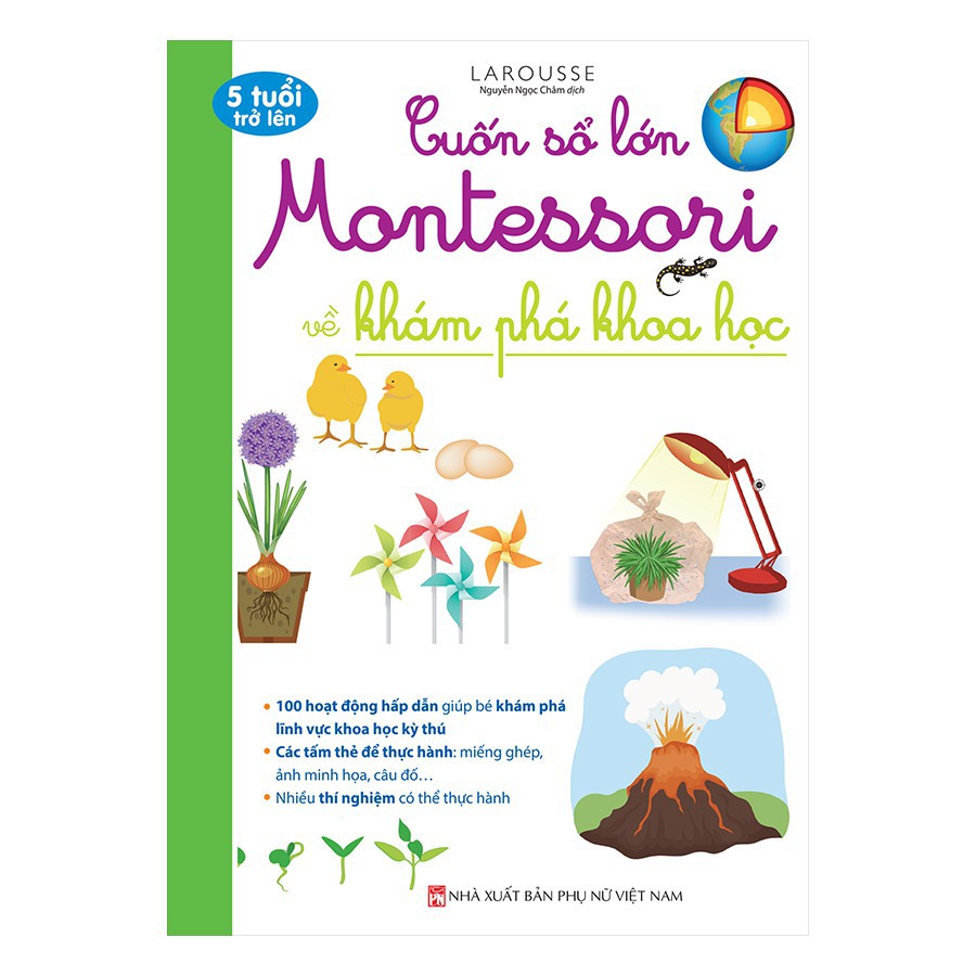 Sách - Cuốn sổ lớn Montessori về khám phá khoa học (bìa mềm)
