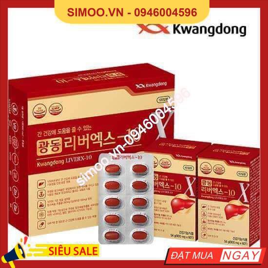 Bổ gan Kwangdong LiverX 10 hộp 120 viên Hàn Quốc 💥 ⚡ SẢN PHẨM CHÍNH HÃNG💥 ⚡
