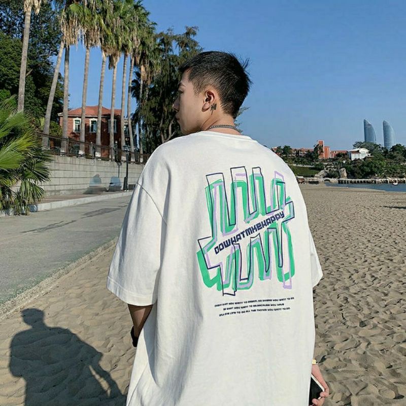 Áo Thun Tay Lỡ 100% Cotton Form Rộng Unisex Ulzzang