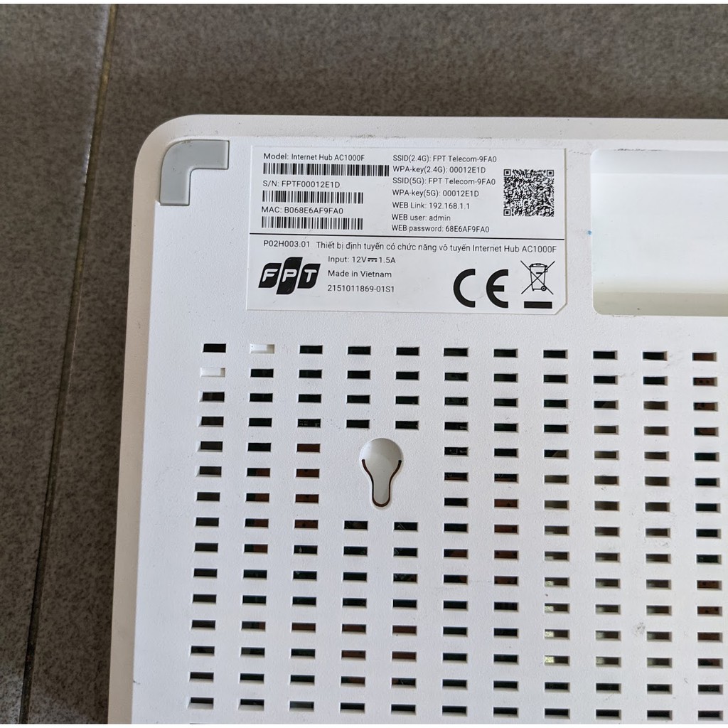 Modem wifi quang GPON FPT Internet Hub AC1000F AC WAVE 2 MU-MIMO ( qua sử dung )