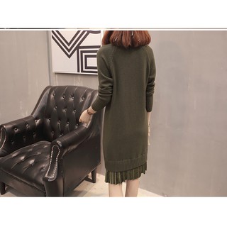 Đầm Xếp Ly Eo Thu Đông
