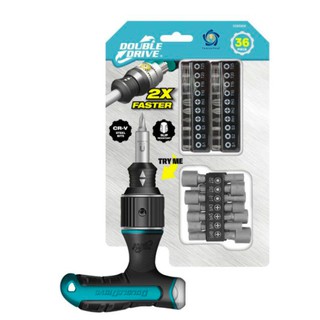 Double drive bộ tua vít đổi đầu và socket 33 chi tiết dd65906