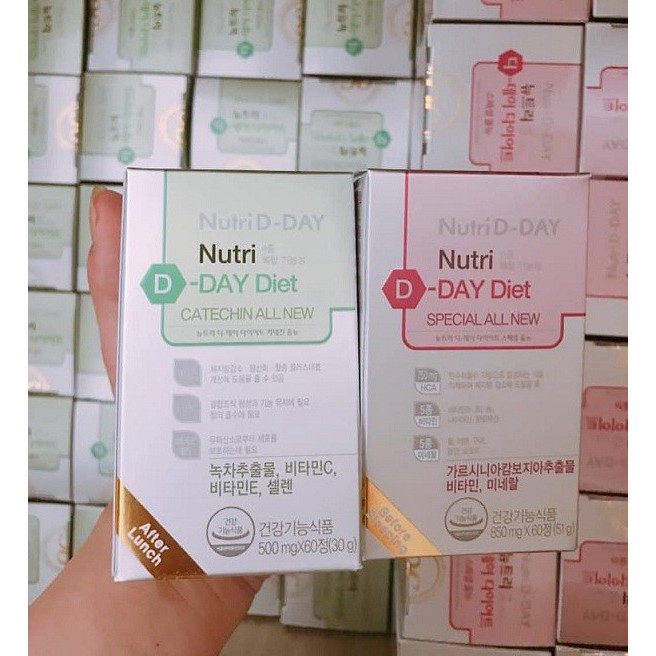 Viên Uống Giảm Cân Hiệu Quả NUTRI D-DAY DIET Hàn Quốc 60V | BigBuy360 - bigbuy360.vn