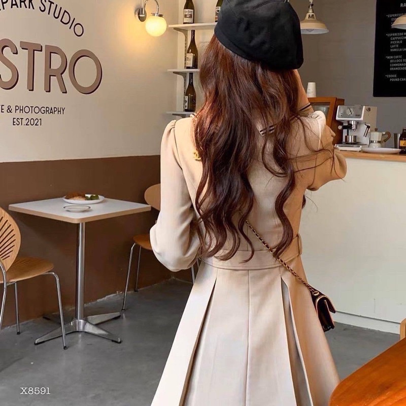 Váy sơ mi kèm thắt lưng công sở đi chơi xinh