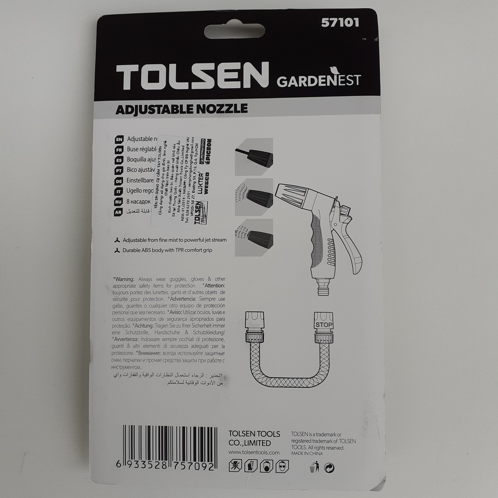 Vòi tưới cây Tolsen Vòi xịt rửa xe