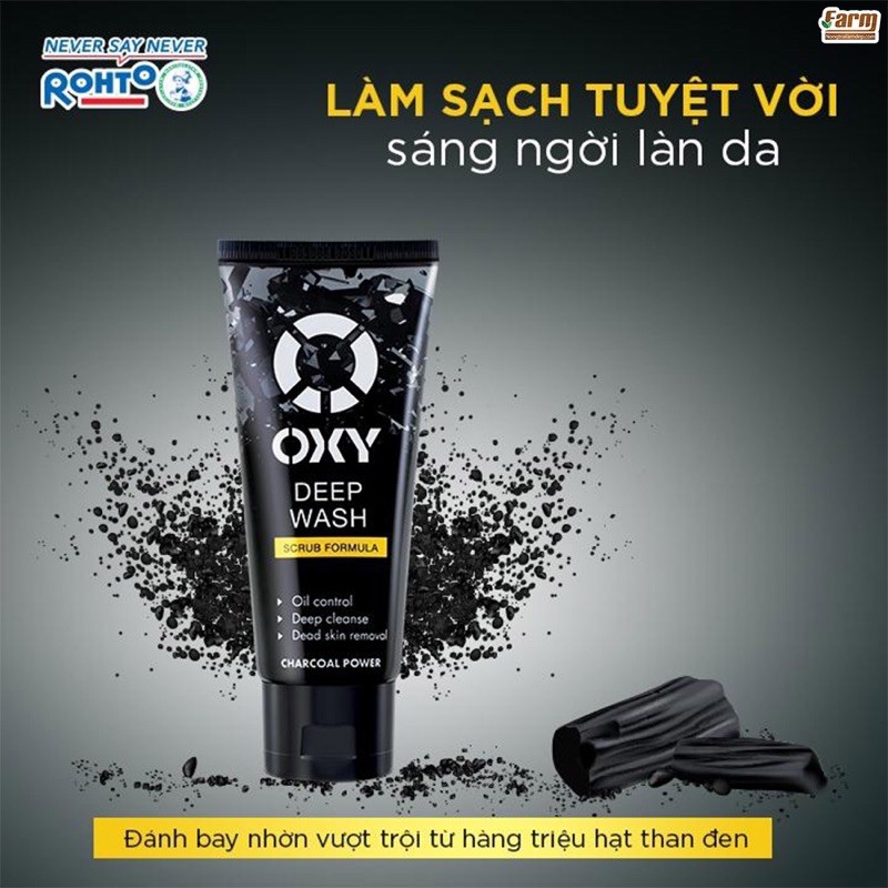 KEM RỬA MẶT CÓ HẠT OXY LÀM SẠCH SÂU-ĐÁNH BAY NHỜN-TÚT SÁNG DA 50g