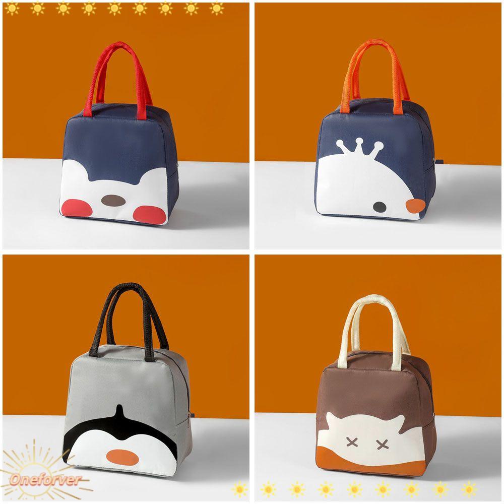 Túi Đựng Hộp Cơm Giữ Nhiệt Chống Nước Họa Tiết Động Vật Đáng Yêu