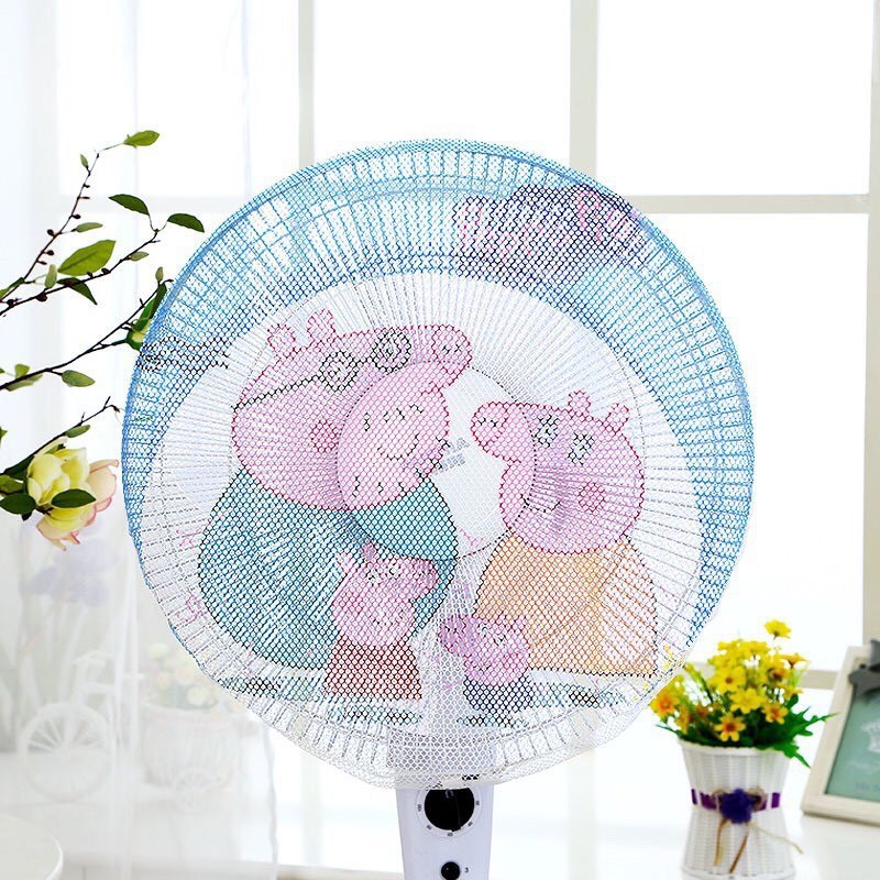 Lưới bọc quạt hình dễ thương ngộ nghĩnh có dây rút tùy chỉnh- an toàn cho bé_𝐏𝟑𝟓