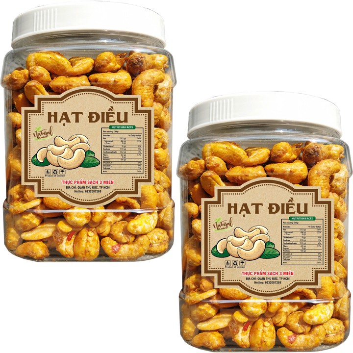 1Kg hạt điều rang tỏi ớt loại đặc biệt hiệu TPS