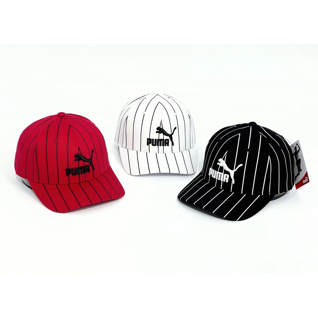 Mũ lưỡi trai, mũ cap P.U.M.A sọc - Freesize - Logo thêu cao cấp siêu chuẩn - Full tem tag
