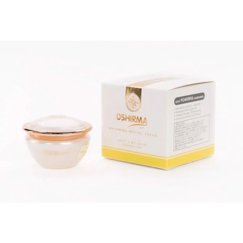 Kem Nén Oshirma Linh Chi Trắng Giúp Làm Giảm Ná.m Dưỡng Trắng Da Oshirma Whitening Revital Cream 10G