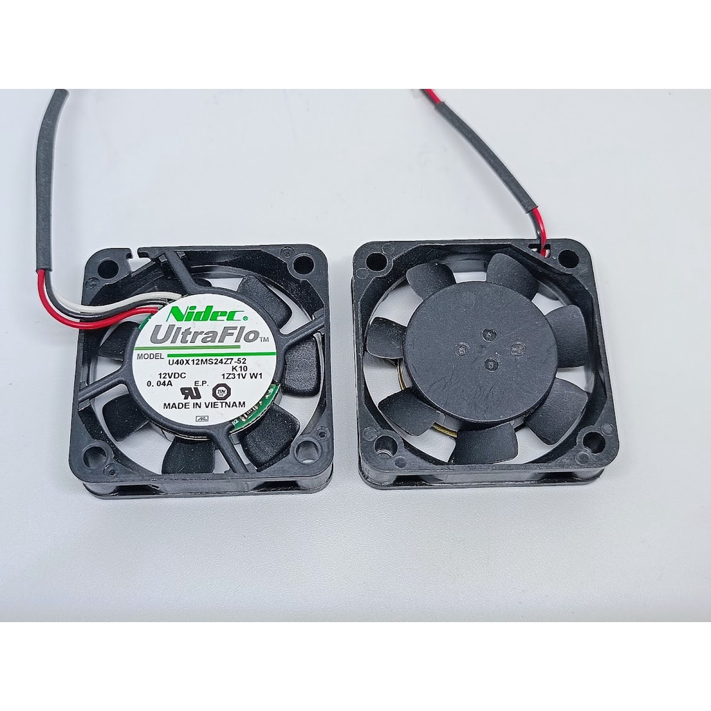 Quạt Nidec 4cm 4010 5V 12V fan tản nhiệt hàng Nhật tồn kho mới chưa sử dụng