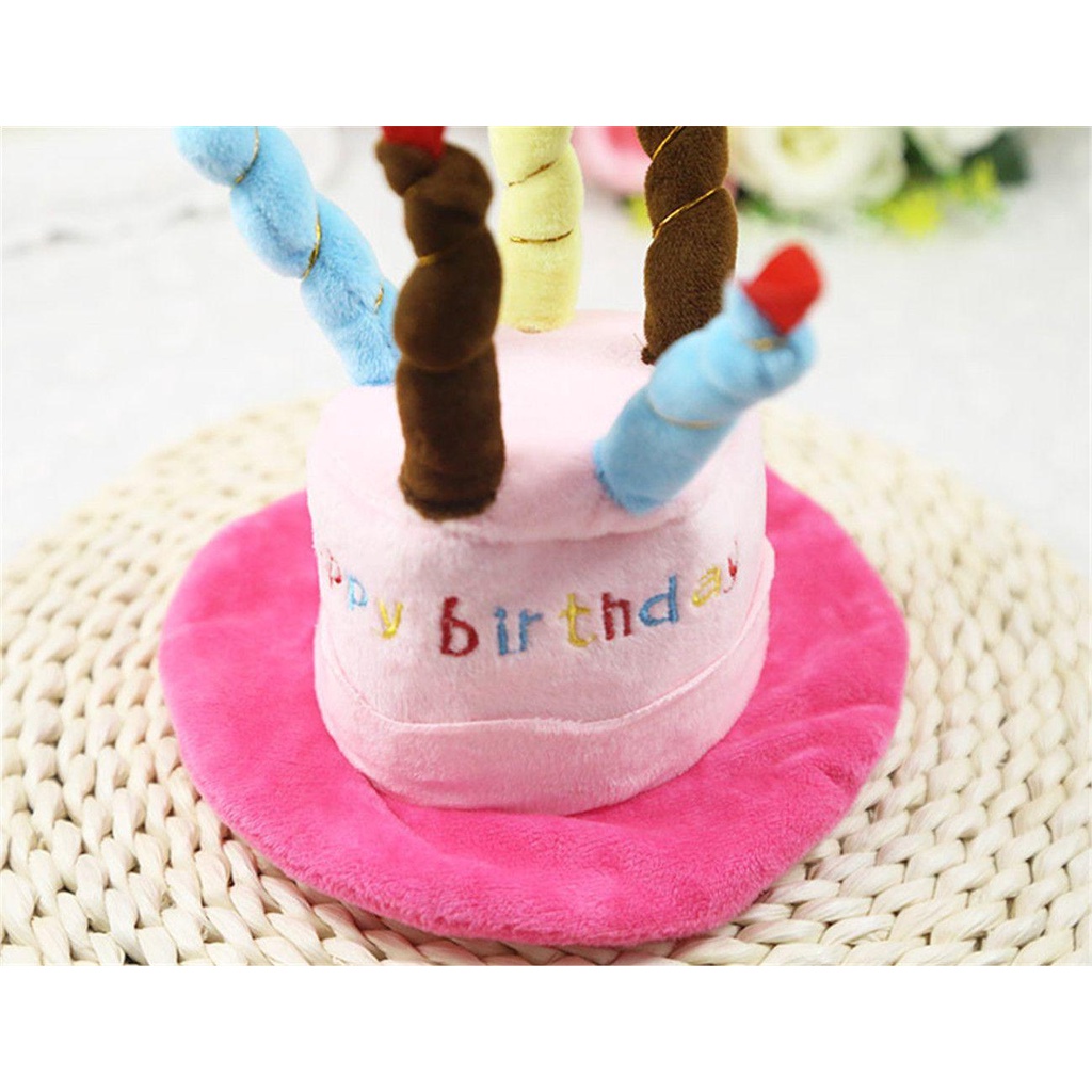 Mũ Len Sinh Nhật Cho Thú Cưng