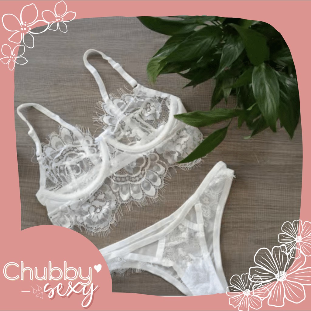 Bộ Đồ Lót Nữ Ren - Set Đồ Lót Ren Cao Cấp Thêu Hoạ Tiết Tỉ Mỉ Siêu Sexy - Nội Y Nữ Sexy - BDL05 - Chubby.Sexy