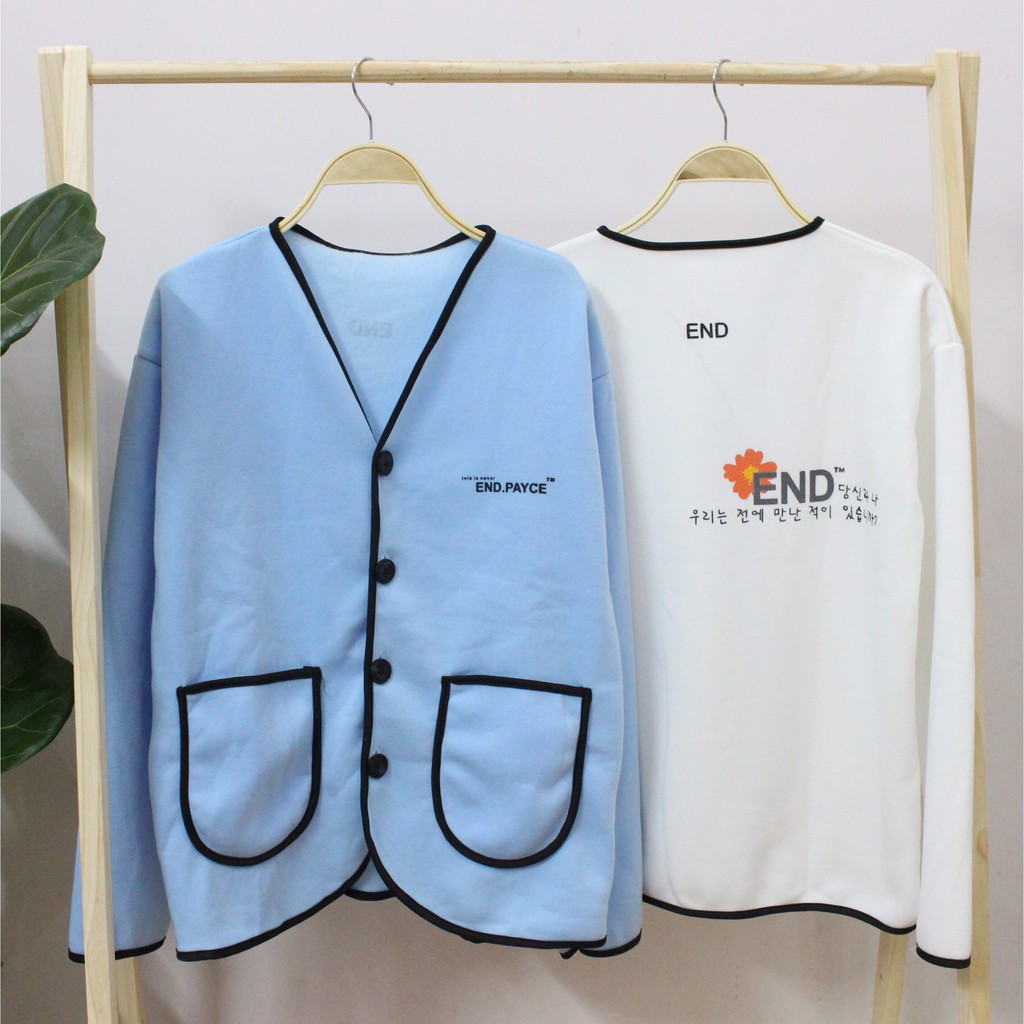 Áo khoác nỉ chốt live