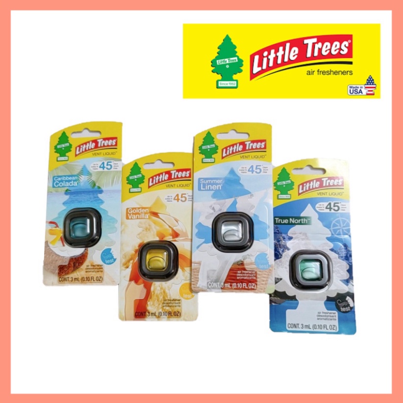 Nước Hoa Ô Tô Cao Cấp Little Trees Vent Liquid Kẹp Cửa Gió Điều Hòa Xe Hơi (Hàng Chính Hãng, nhập khẩu USA)