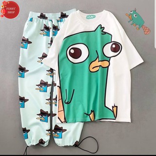 Set áo quần thú mỏ vịt Perry unisex