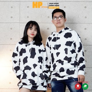 Áo hoodie bò sữa ❤️ Áo khoác nỉ cotton trần bông 2 lớp form siêu rộng Unisex nam nữ KC07