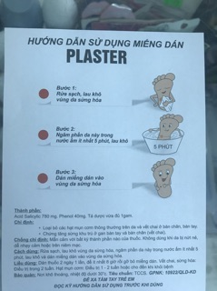 Miếng dán mụn cơm Plaster ( 1 túi 4 miếng dán )