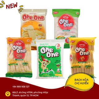 Bánh gạo One One mix vị (vị ngọt dịu + phô mai bắp + tôm nướng + bò nướng + tảo biển)