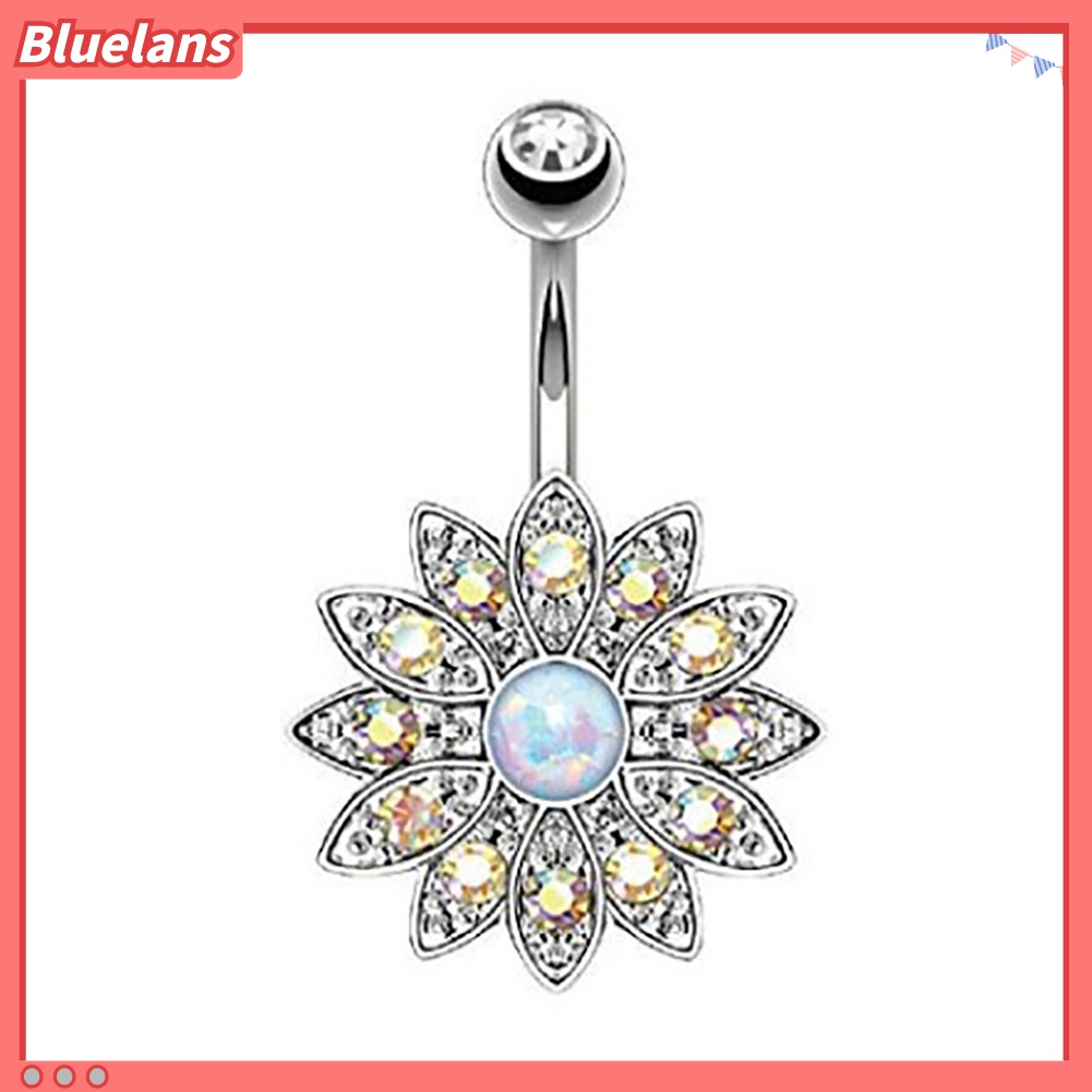 Bộ 2 Khuyên Rốn Đính Đá Opal Nhân Tạo Thời Trang