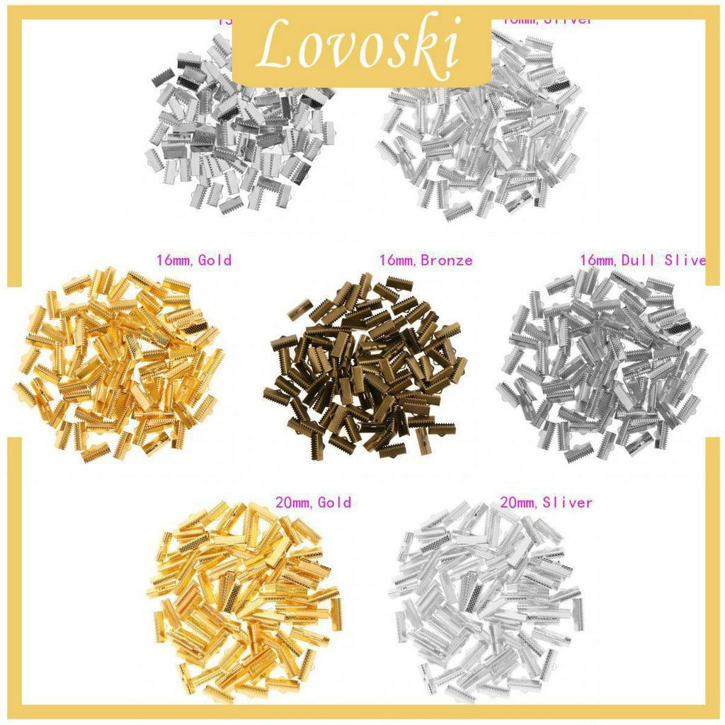 Bộ 100 Đầu Kẹp Dây Ruy Băng Làm Vòng Tay / Vòng cổ Tiện Dụng