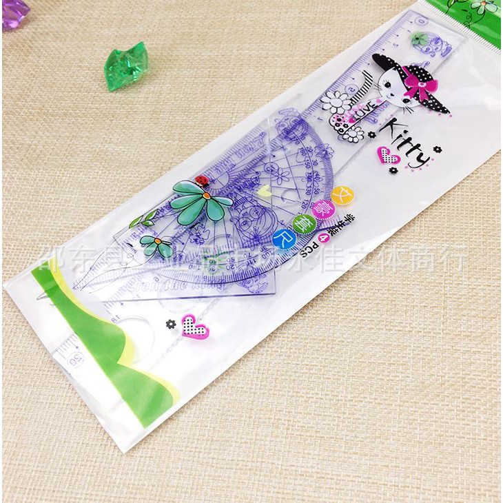 Bộ 4 thước kẻ học sinh