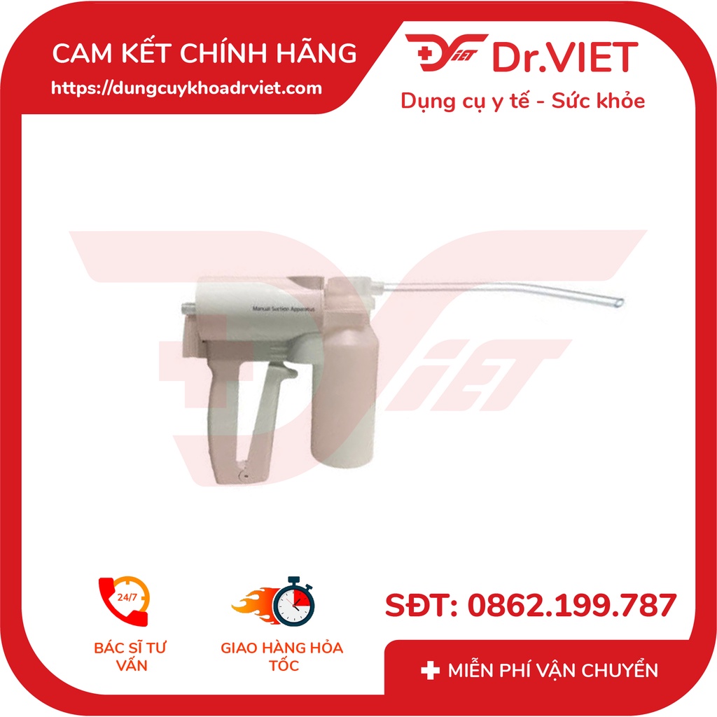 MÁY HÚT DỊCH, HÚT ĐỜM MŨI YUWELL 7B-1 CHÍNH HÃNG 100% ĐỜI MỚI - BẢO HÀNH 12 THÁNG - DỤNG CỤ HÚT DỊCH CẦM TAY- DRVIET