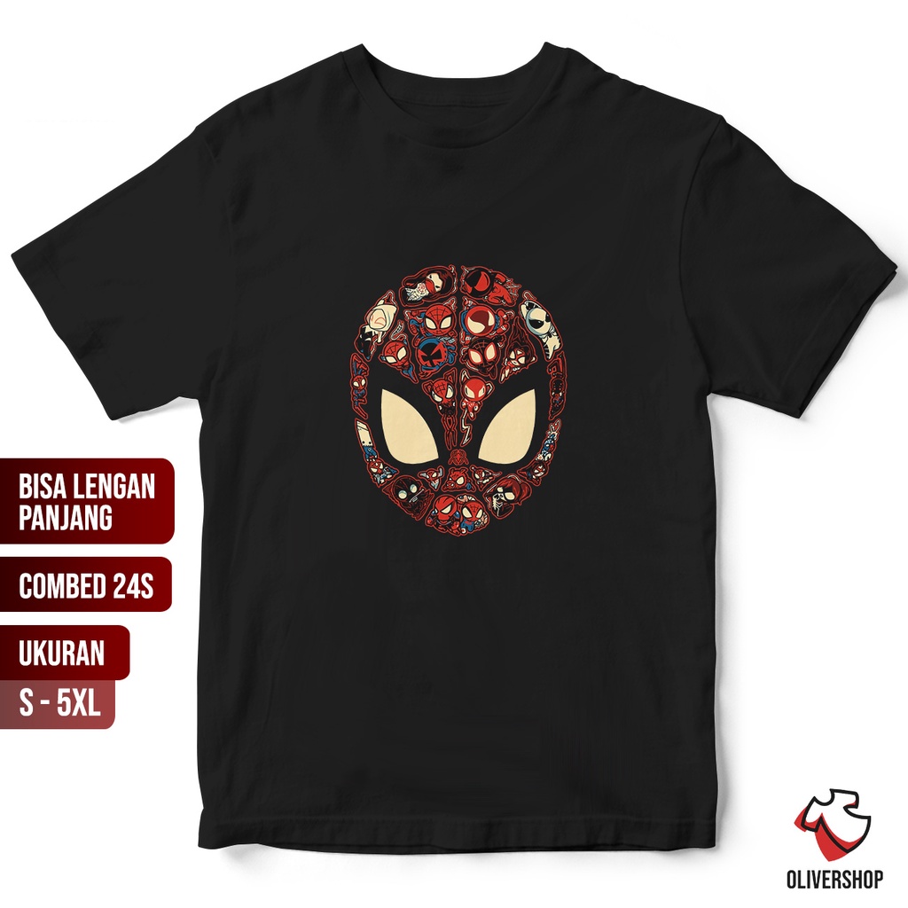Áo Thun Tay Dài In Hình spider MAN MARVEL - MARVEL - PREMIUM Chải Kỹ 24s Cho Người Lớn Trẻ Em jumbo 3XL XXXL 4XL XXXXL 5XL XXXXXL