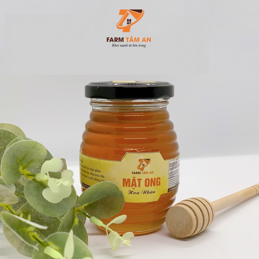 Mật ong rừng hoa nhãn nguyên chất, Mật ong tây nguyên hữu cơ cao cấp Farm Tâm An không đường ăn kiêng bồi bổ sức khỏe