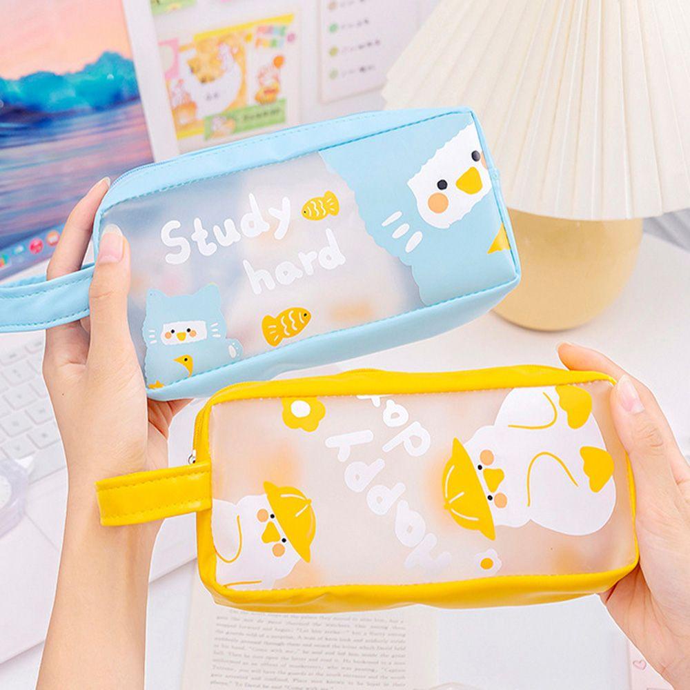 Túi Đựng Bút Chống Thấm Nước Họa Tiết Hoạt Hình Màu Kẹo MIHAN1