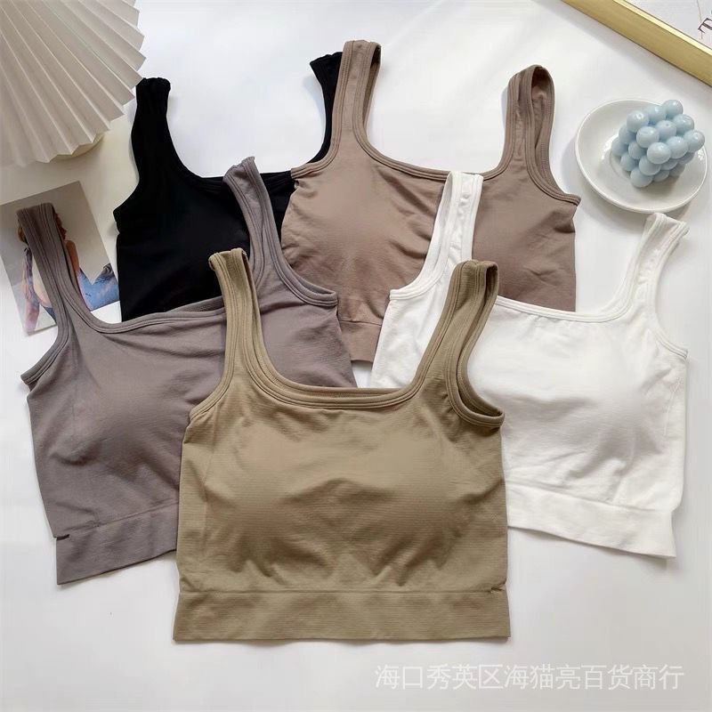 Áo Lót Quấn Ngực Không Tay Cổ Chữ U Chống Chảy Xệ Phong Cách Mới Quyến Rũ Dành Cho Nữ Sinh