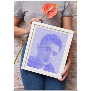 Tranh treo tường 🎨 Free Ship 🎨 Tranh vẽ số hóa bằng bút bi chân dung ca sĩ Sơn Tùng