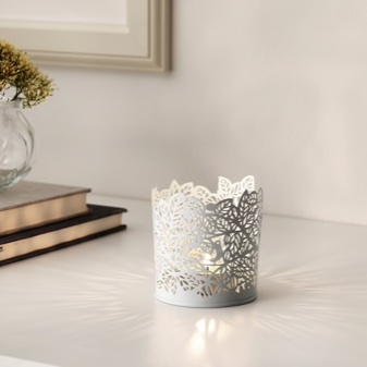 Cốc để nến 8cm SAMVERKA IKEA chính hãng