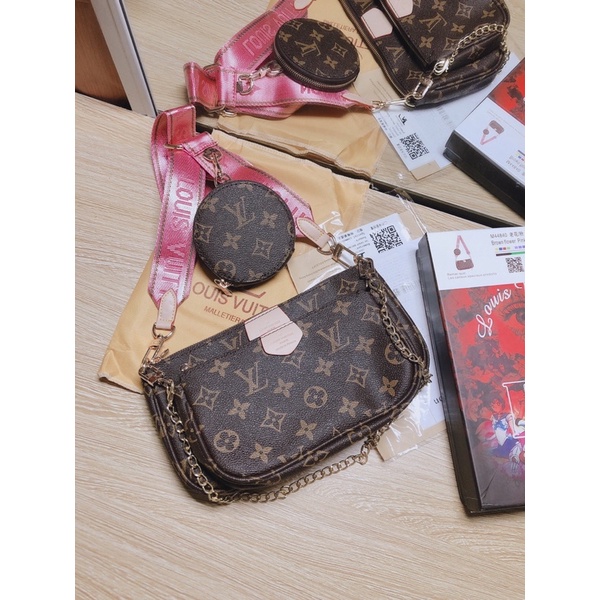 Túi Xách Set 3 món chi tiết lv  đeo chéo qc không box❣️Freeship❣️
